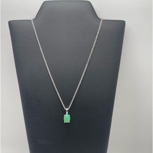 Green opal necklace